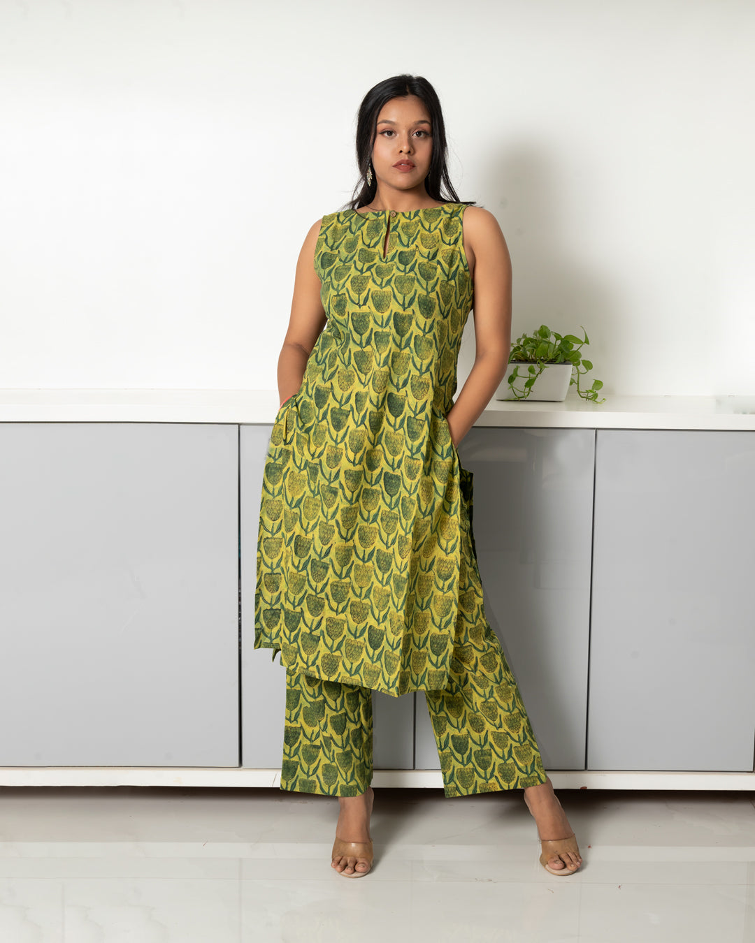 Tulip Print Kurtha | Traditional Indian Clothing